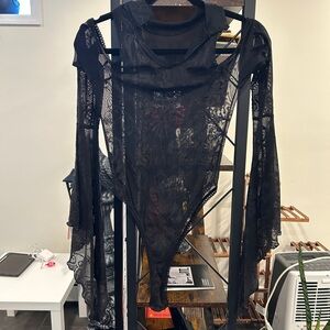 Dolls Kill Widow Mesh Bodysuit
